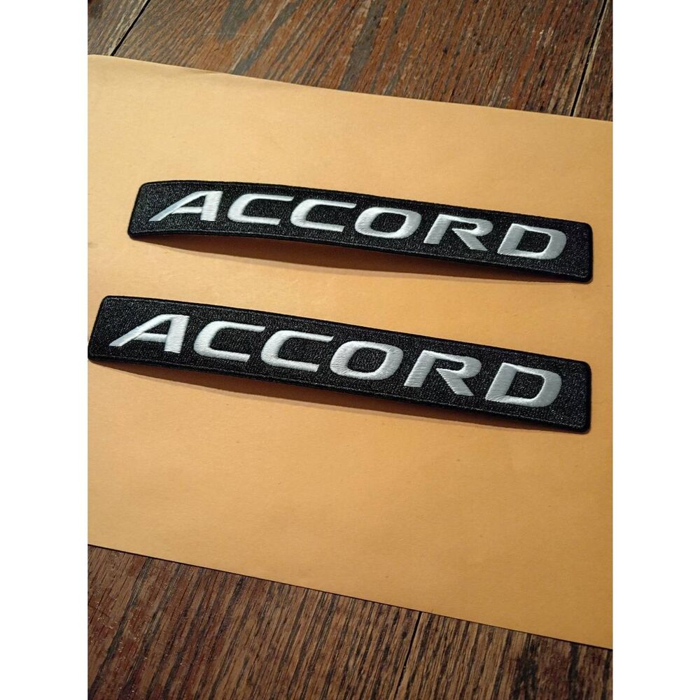 New Honda Accord Black White Iron On Patches for Jacket Hat Shirt Pants Car Cove